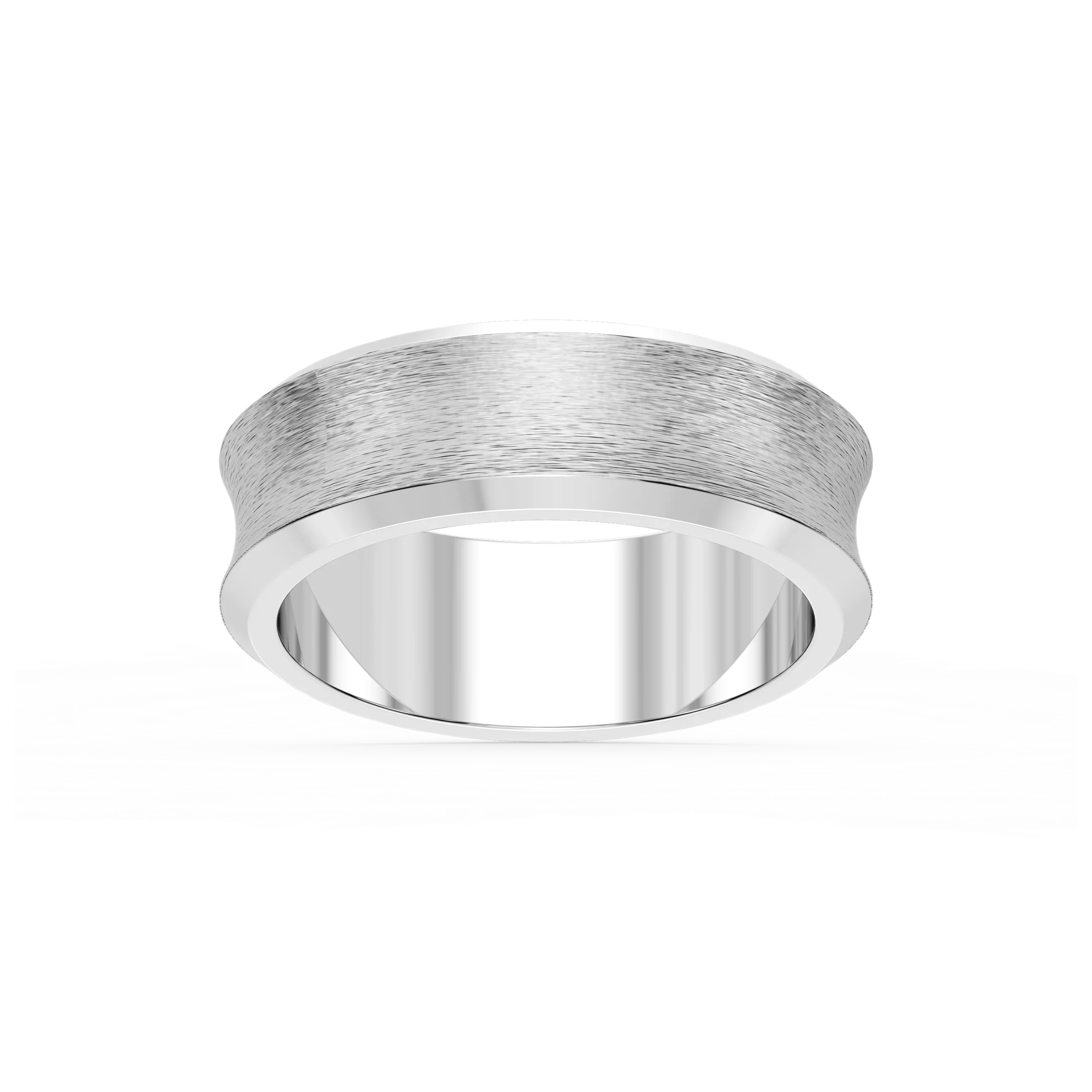 Dune 6.00mm Concave Bevel Plain Metal Band