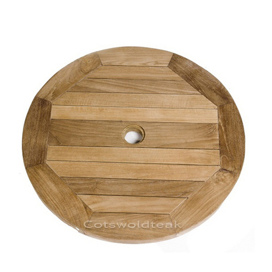 Round Solid Teak 8 Seater Table with Grisdale Chairs Garden
