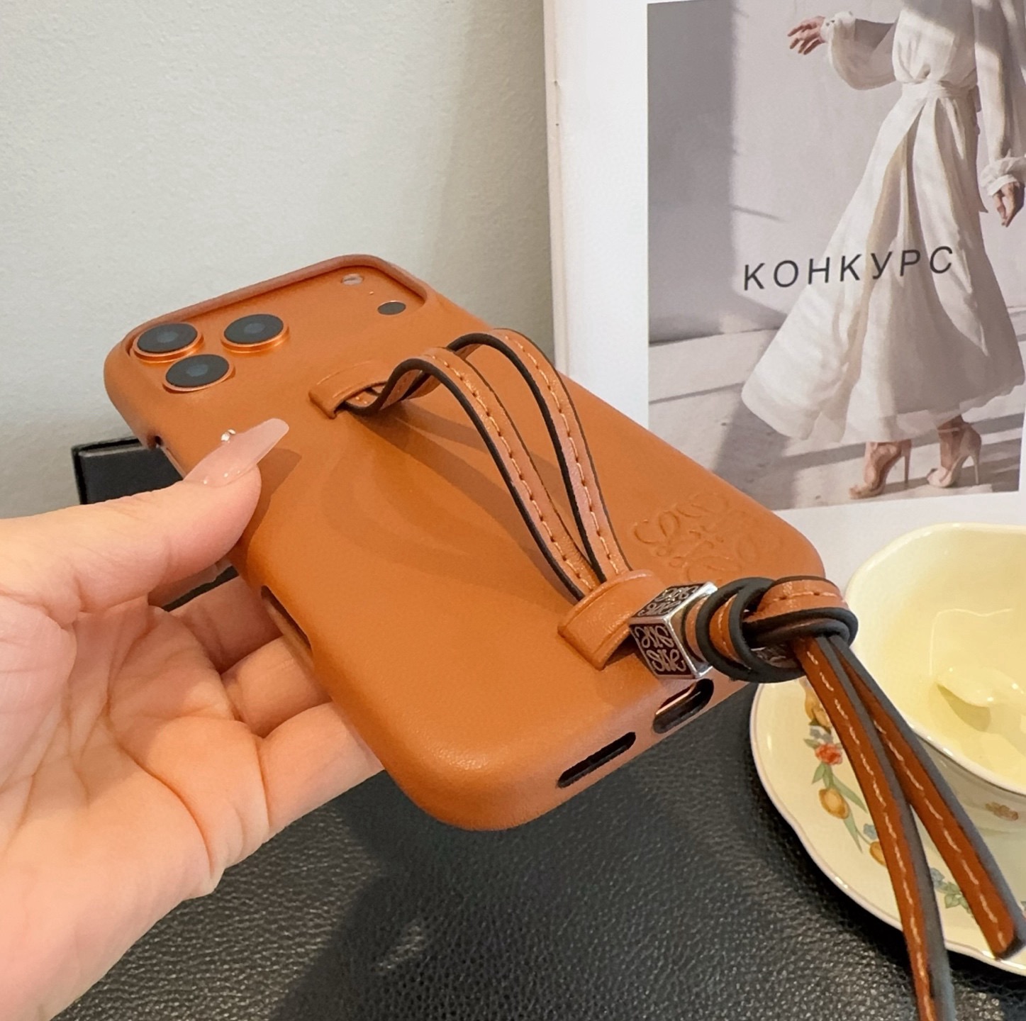 LOEWE Wrist Strap Phone Case