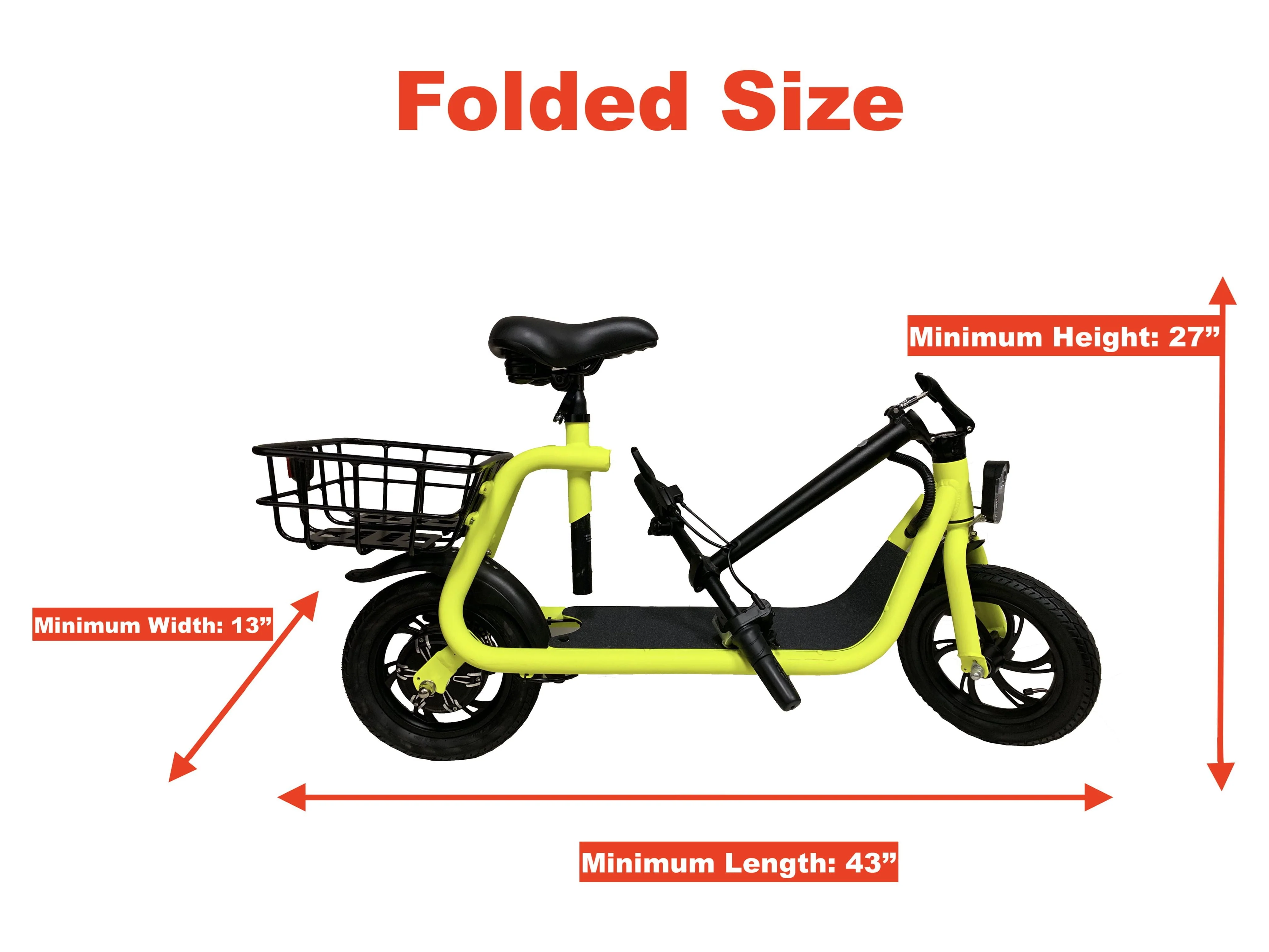GlareWheel EB-NTEC1 Electric Bike/Scooter, Neon Green
