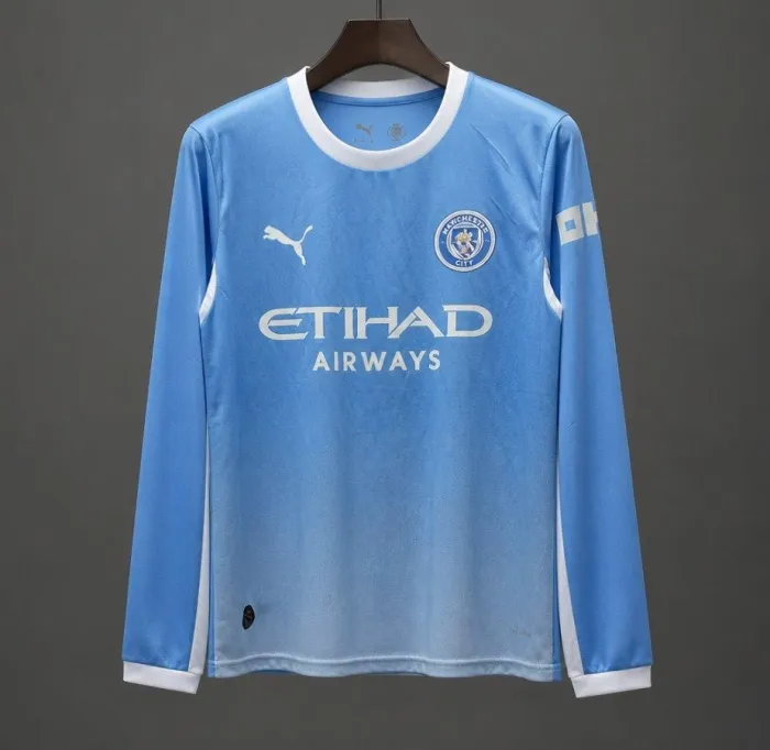 Manchester City Home Long Sleeves Jersey Fan Version 26/27