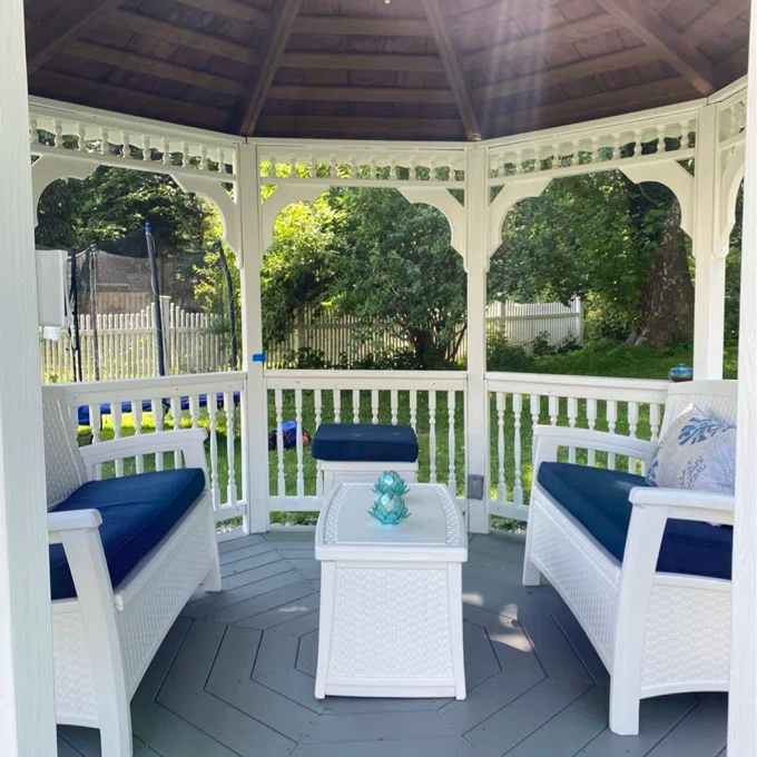 Outdoor Elements Storage Bench