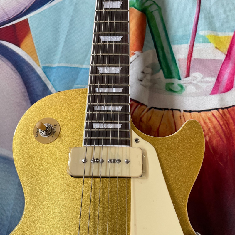 LP Electric Guitar Gold Top Solid Mahogany Body Rosewood Fingerboard