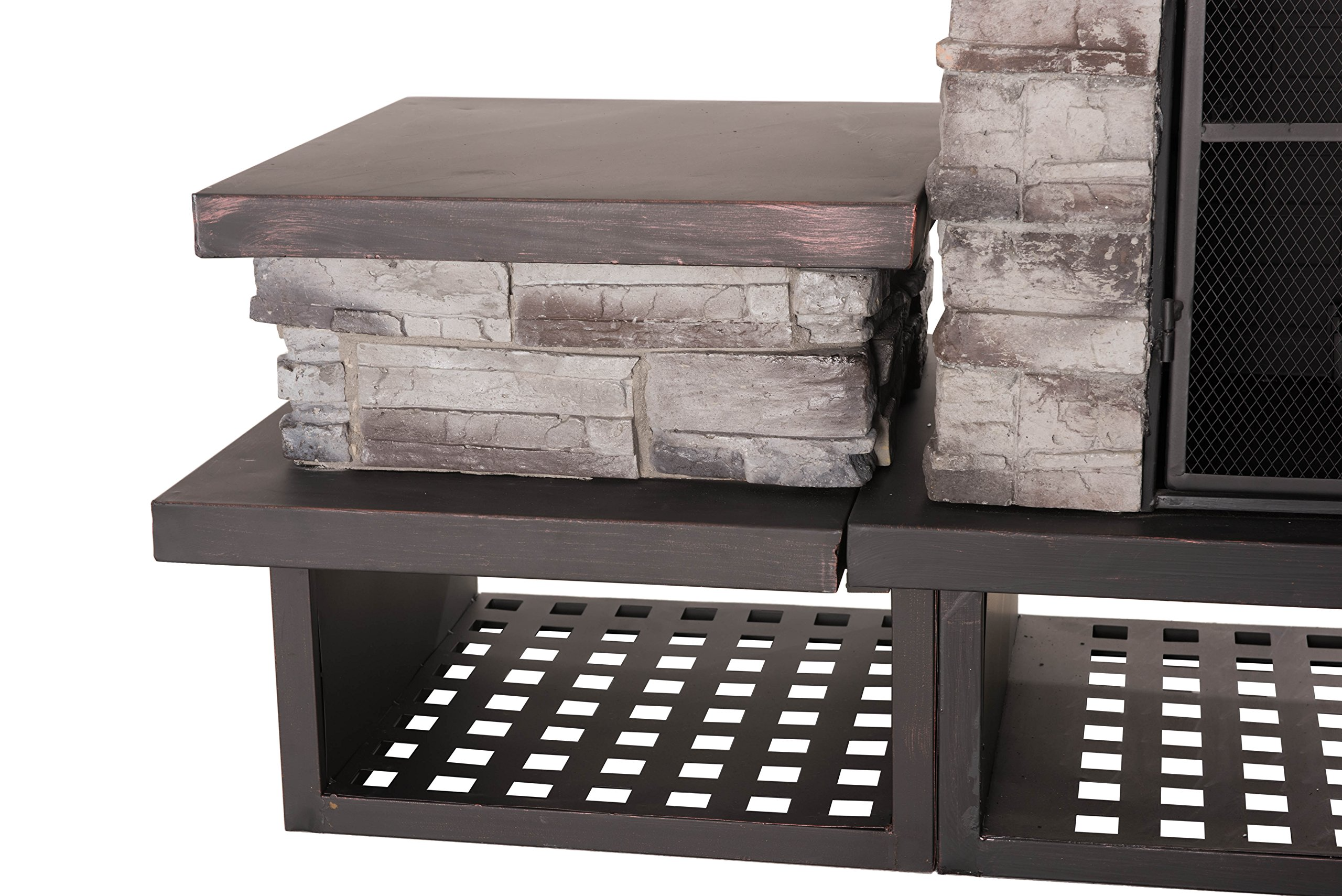 Bel Aire Fireplace Large with Two Table-Flats