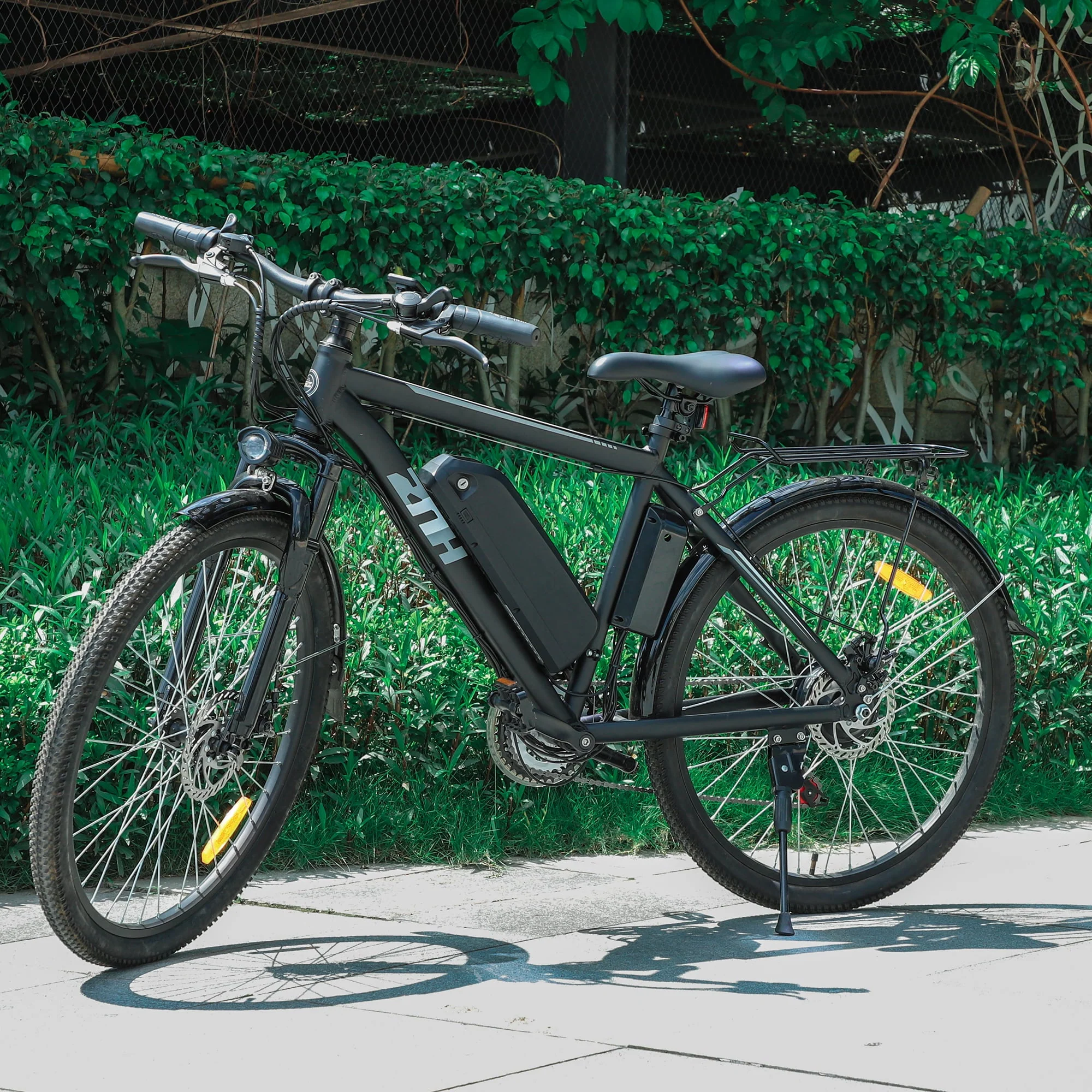 ZNH 26in Electric Mountain Bike, 350W, 36V 10Ah, Black