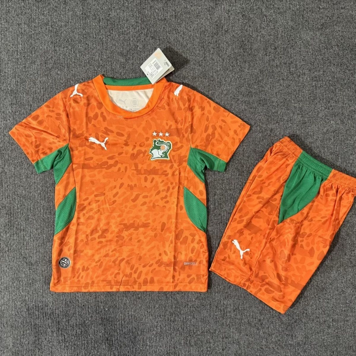 Kids Ivory Coast Home Jersey Suit & Socks World Cup 2026