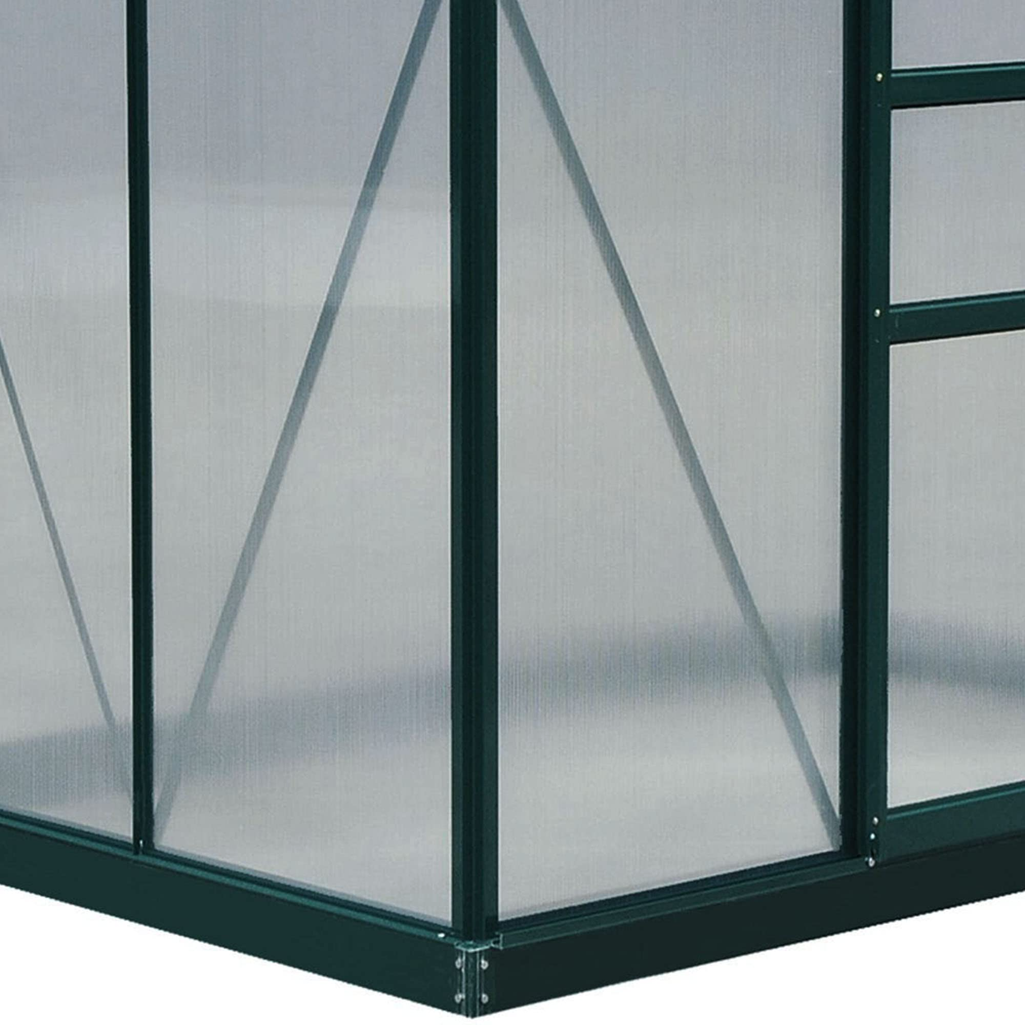 6'x4'x7' Polycarbonate Greenhouse Walk-in Plant Greenhouse for