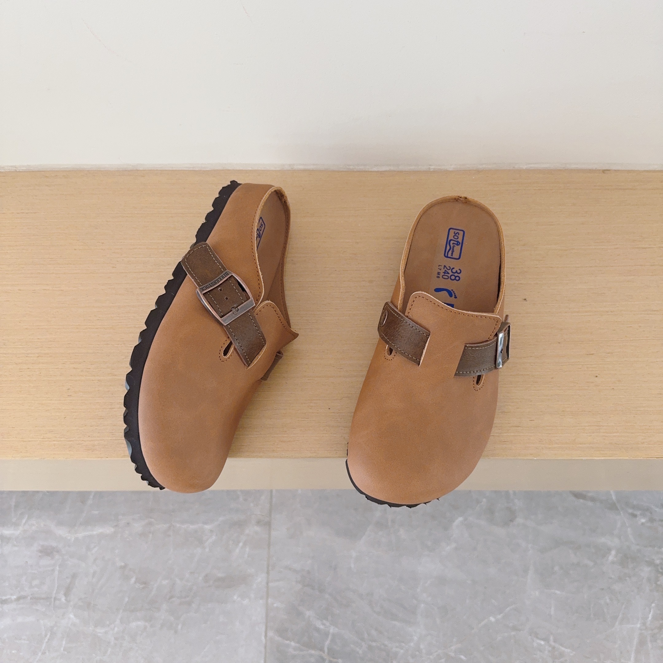 Color-Block Birken-Style Clogs