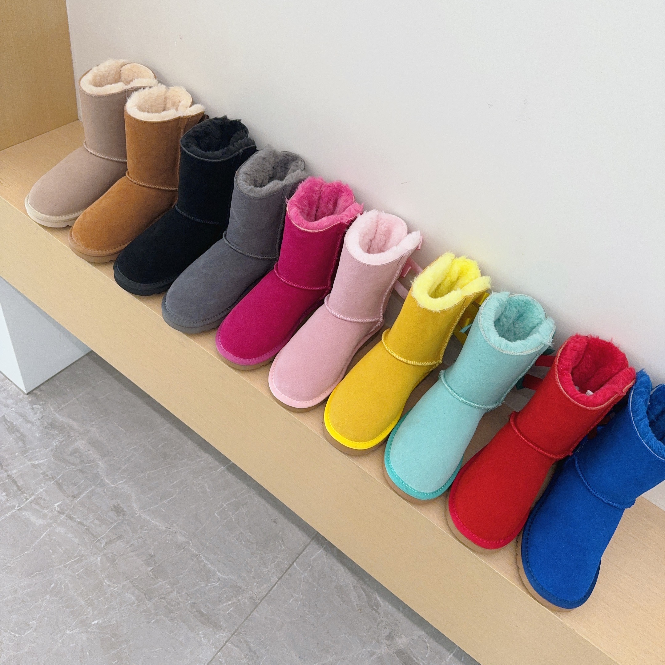 UGG Kids 3280 Double Ribbon Rhinestone Shoes