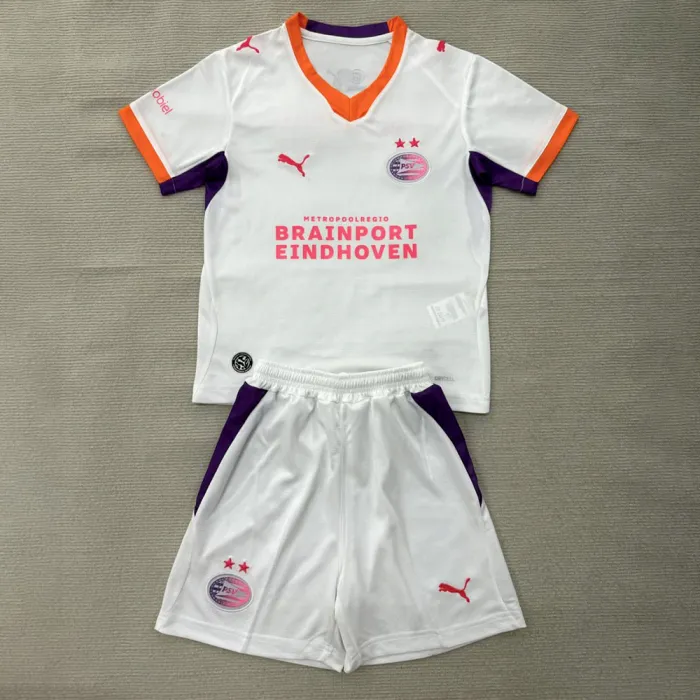 Kids PSV Eindhoven Away Suit & Socks 26/27
