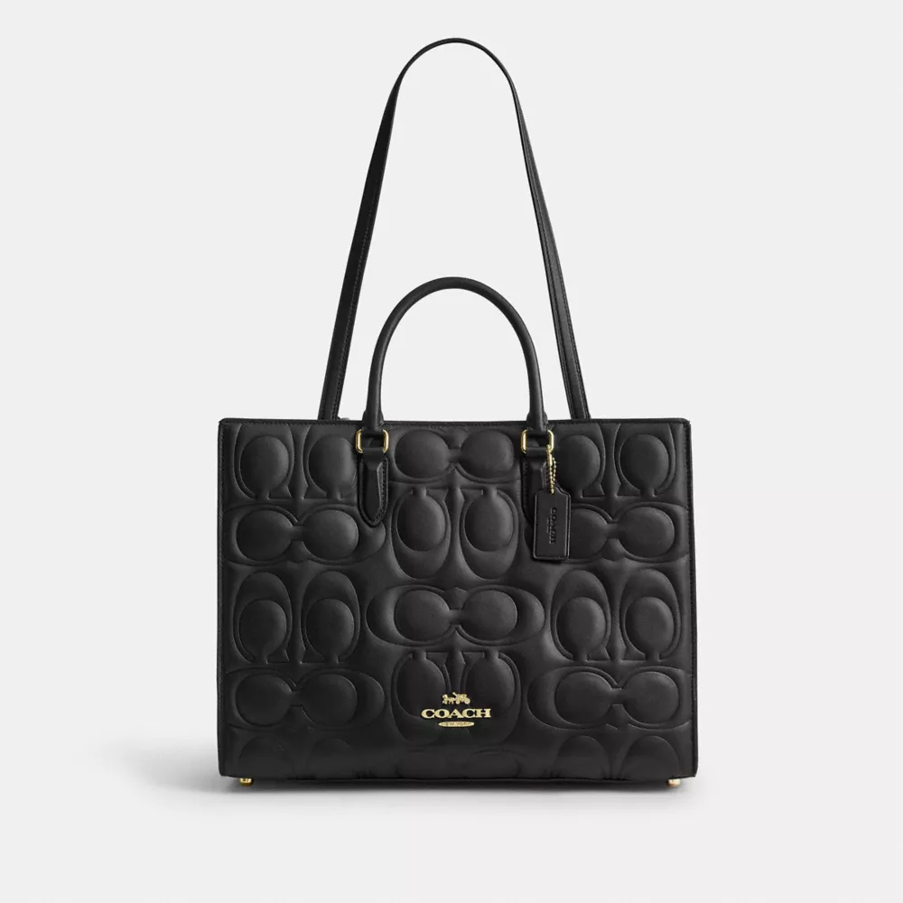 Maggie Tote Bag In Signature Leather