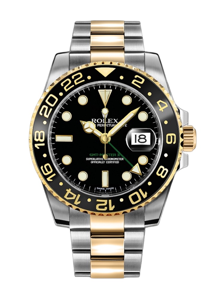 【Super Clone】Rolex GMT-Master II 116713LN stainless steel case Black Dial 40mm Mens Replica Watch