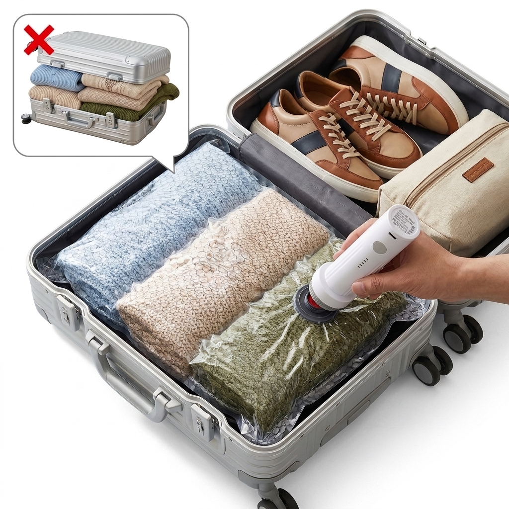 Vacuum compression bags