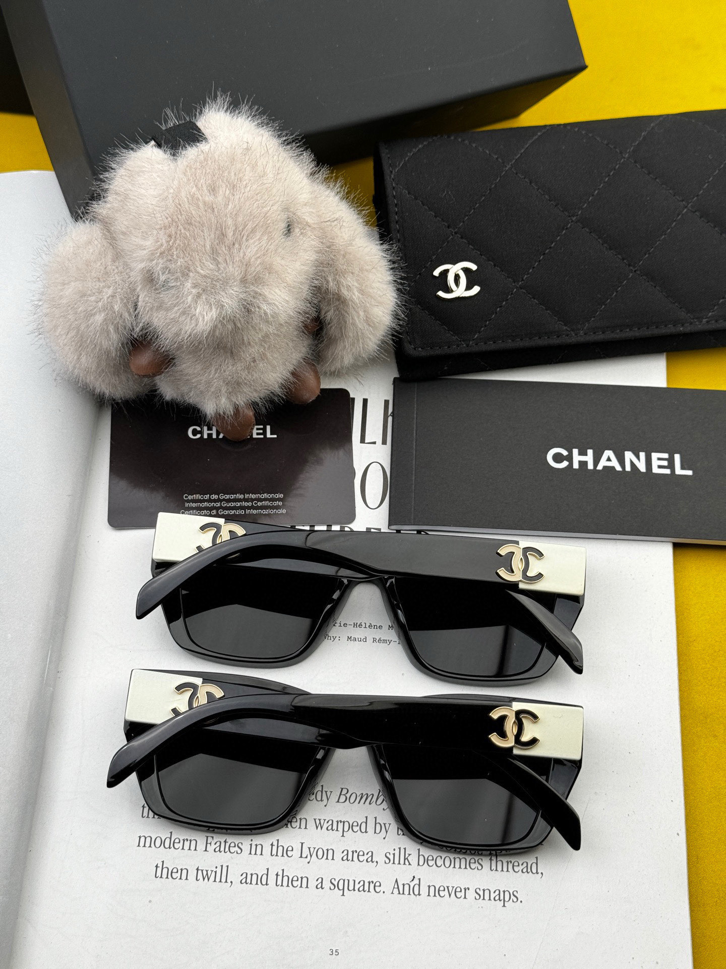 Chanel large-framed sunglasses