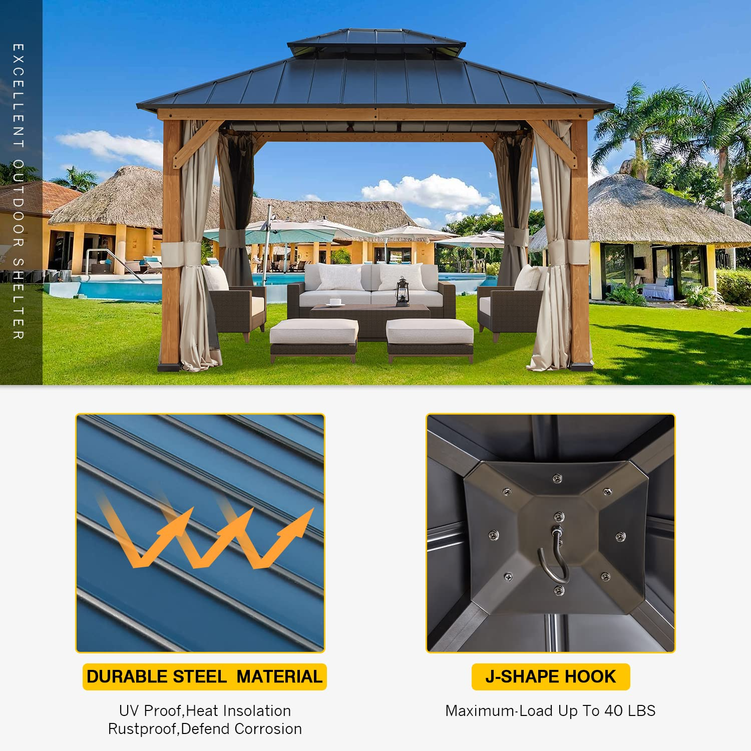 Spruce Wood Gazebo