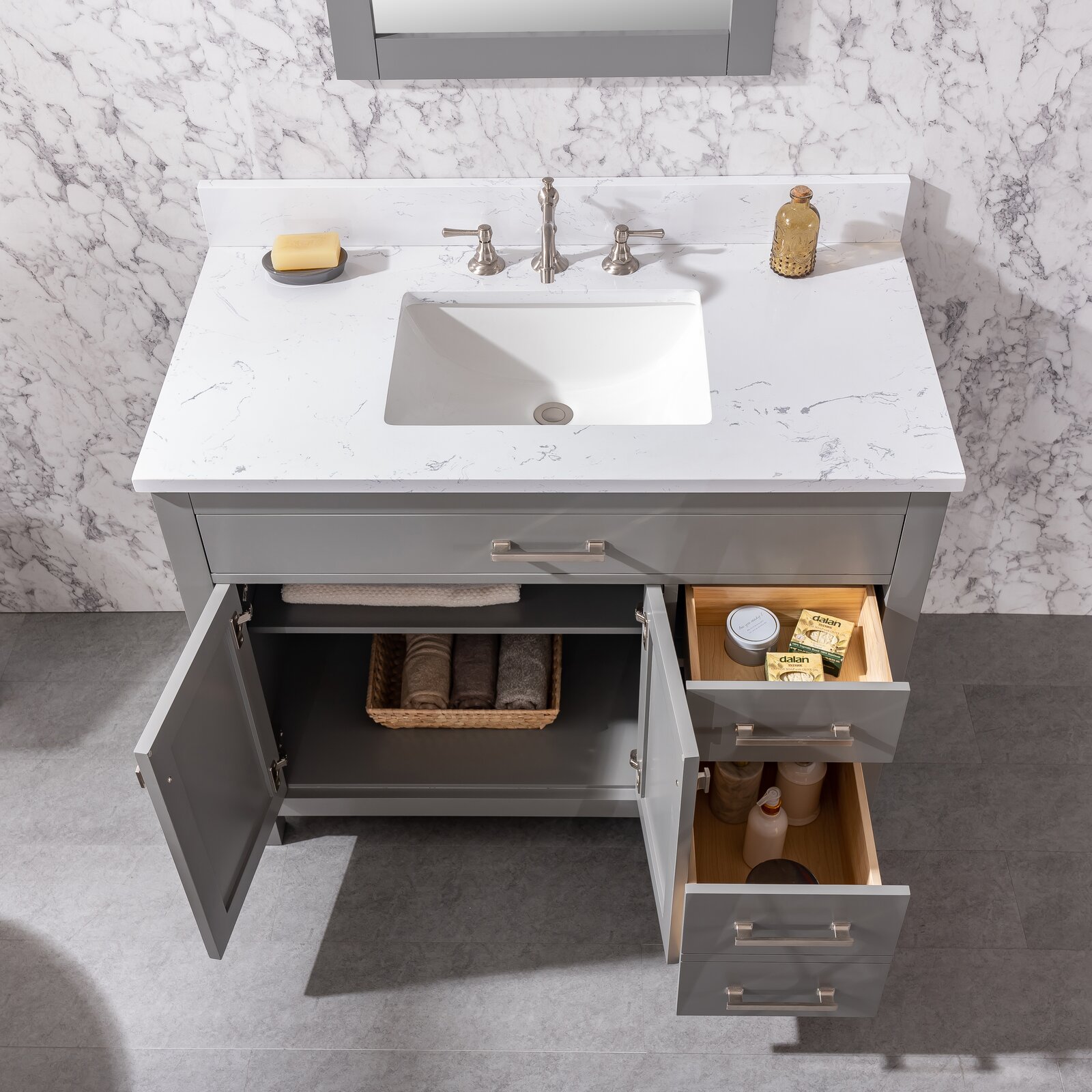 Atencio 42" Single Bathroom Vanity Set