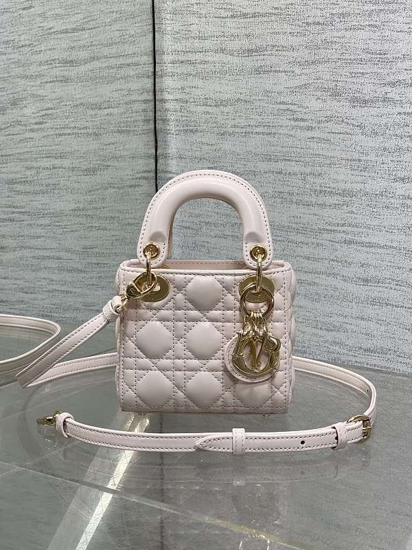 Lady Dior Mini Bag Sakura Pink