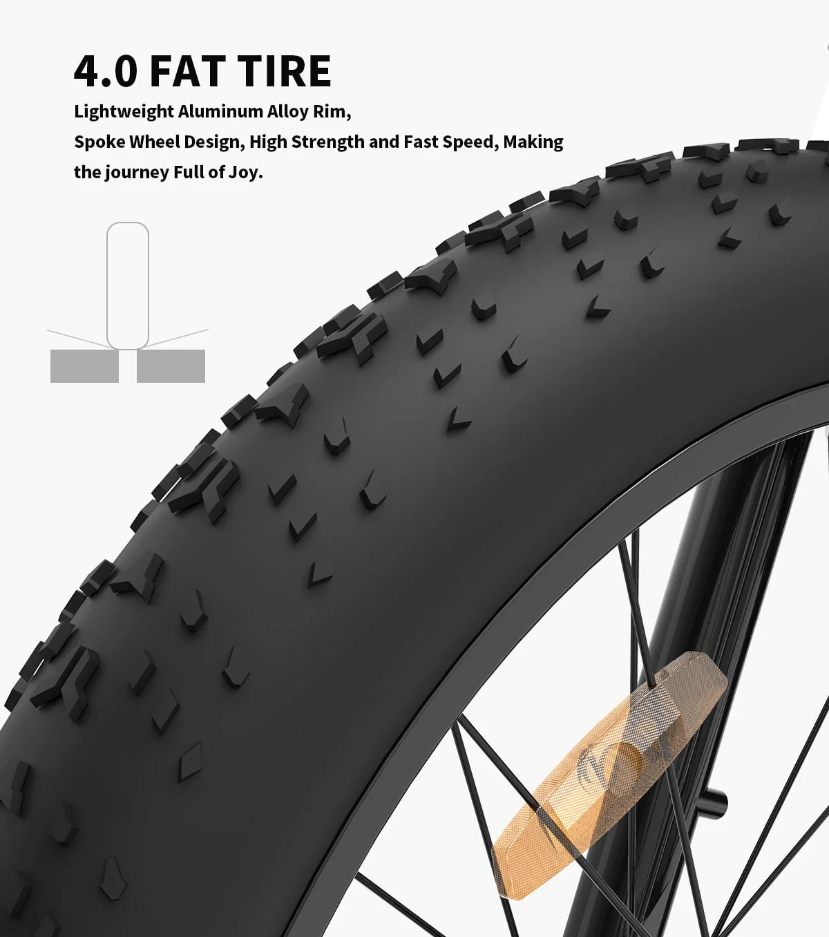 Aostirmotor 26in Fat Tire Electric Mountain Bike, 500W, 36V 13Ah