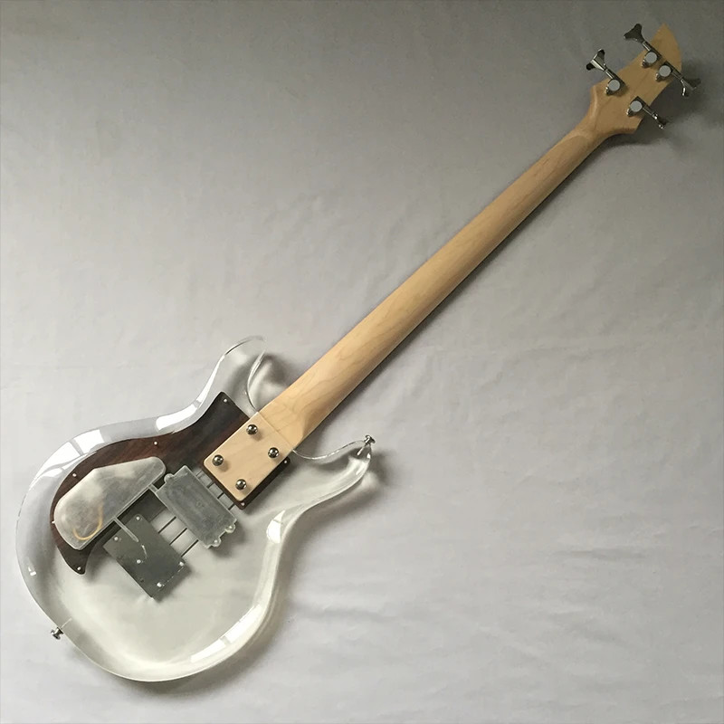 High Quality 4-String And ArmStrong Electric Bass Guitar Acrylic Transparent