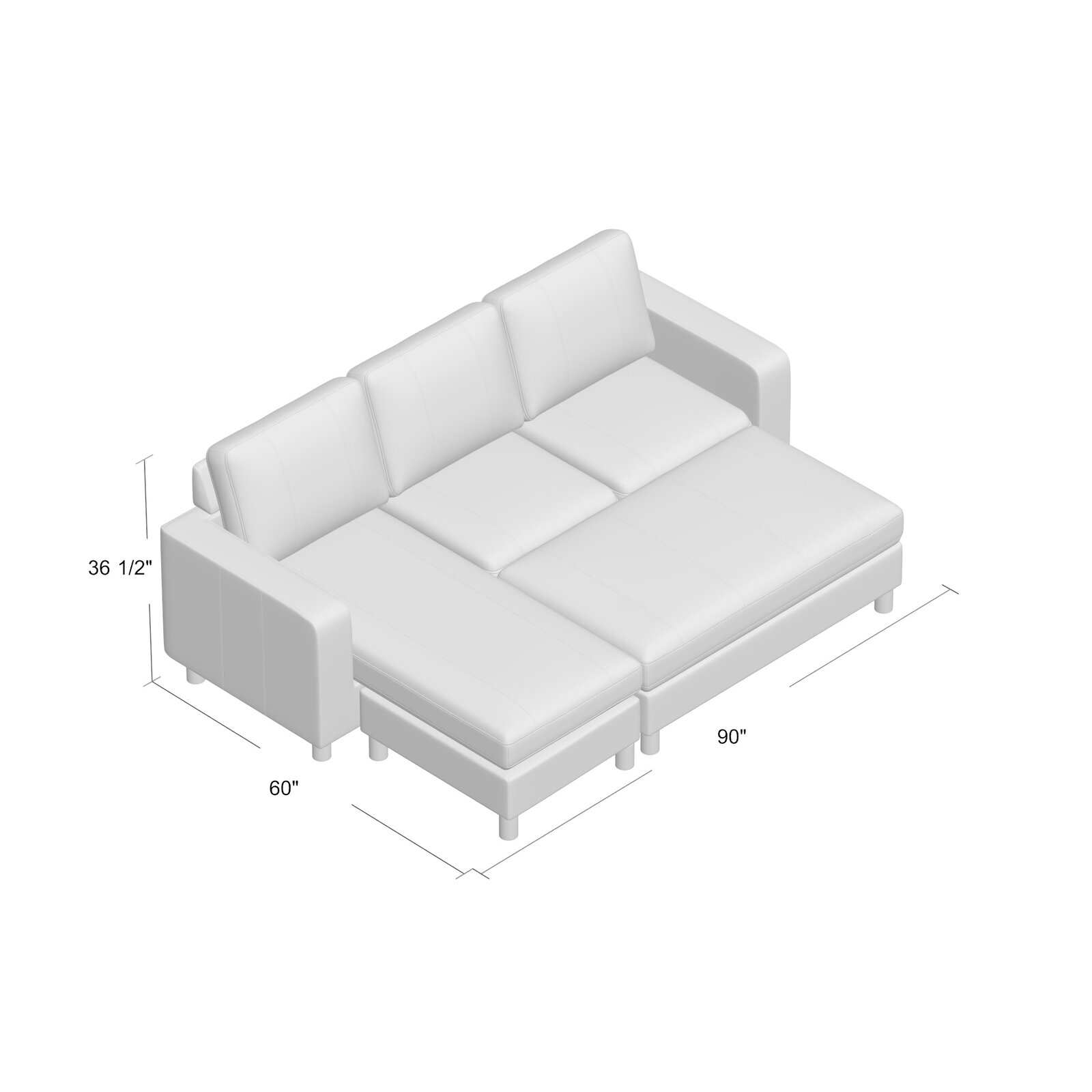 Barlett 2 - Piece Upholstered Chaise Sectional