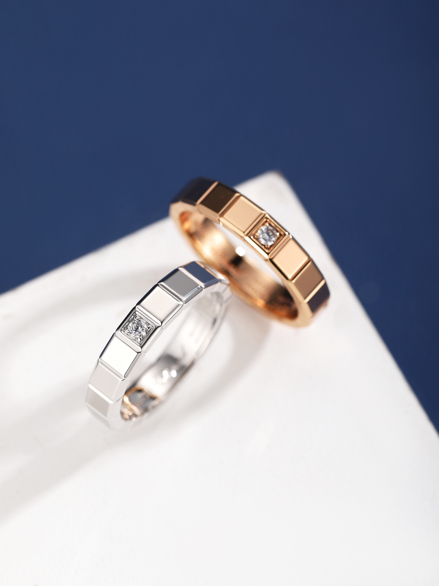 Chopard Ice Cube Diamond Band Ring with One Diamond
