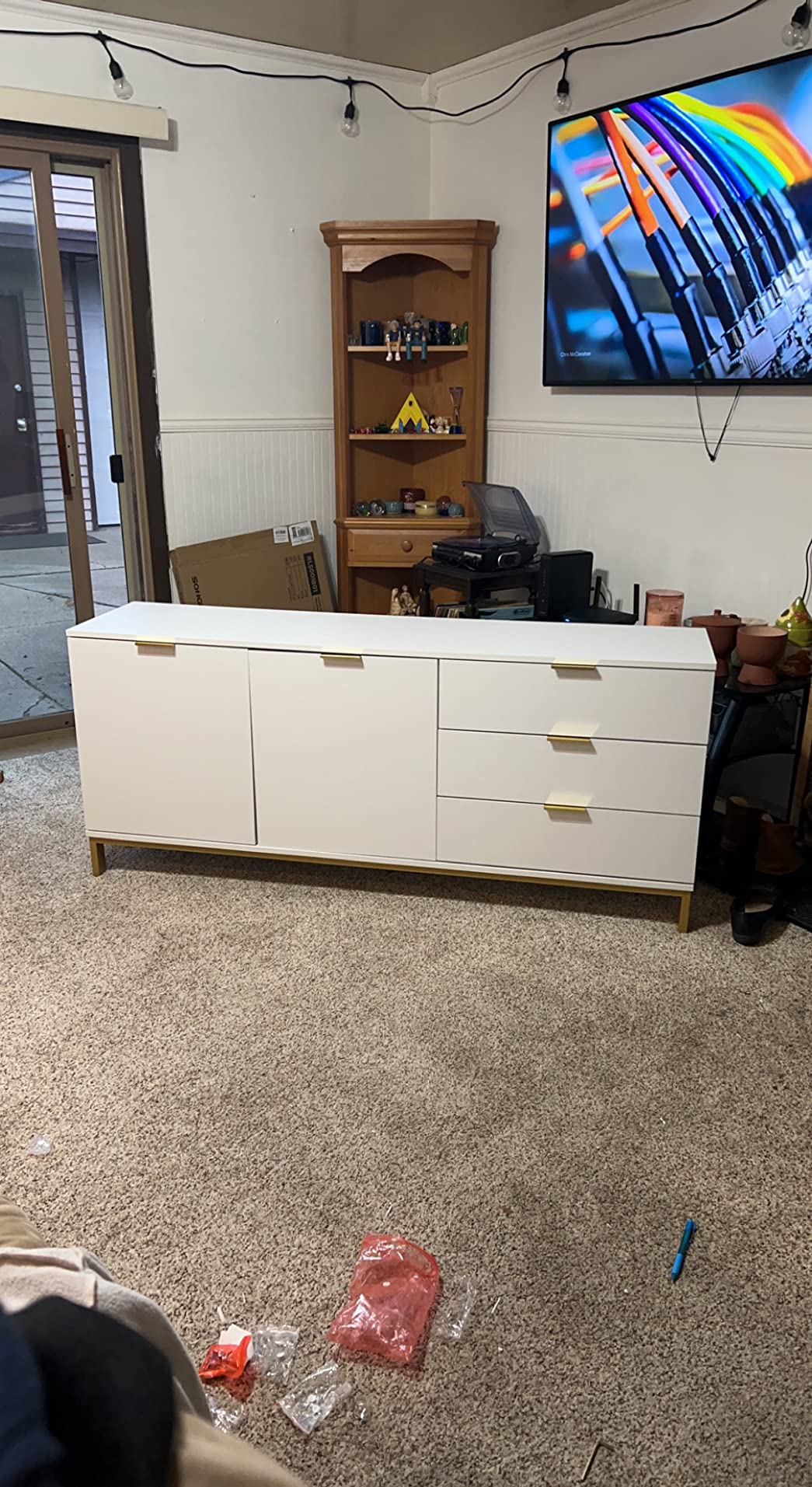 Buffet Drawers & 2 Doors Storage