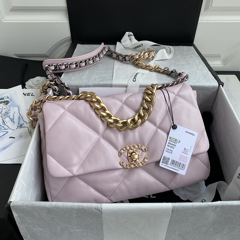 Chanel Chain Shoulder Bag Pink Gold