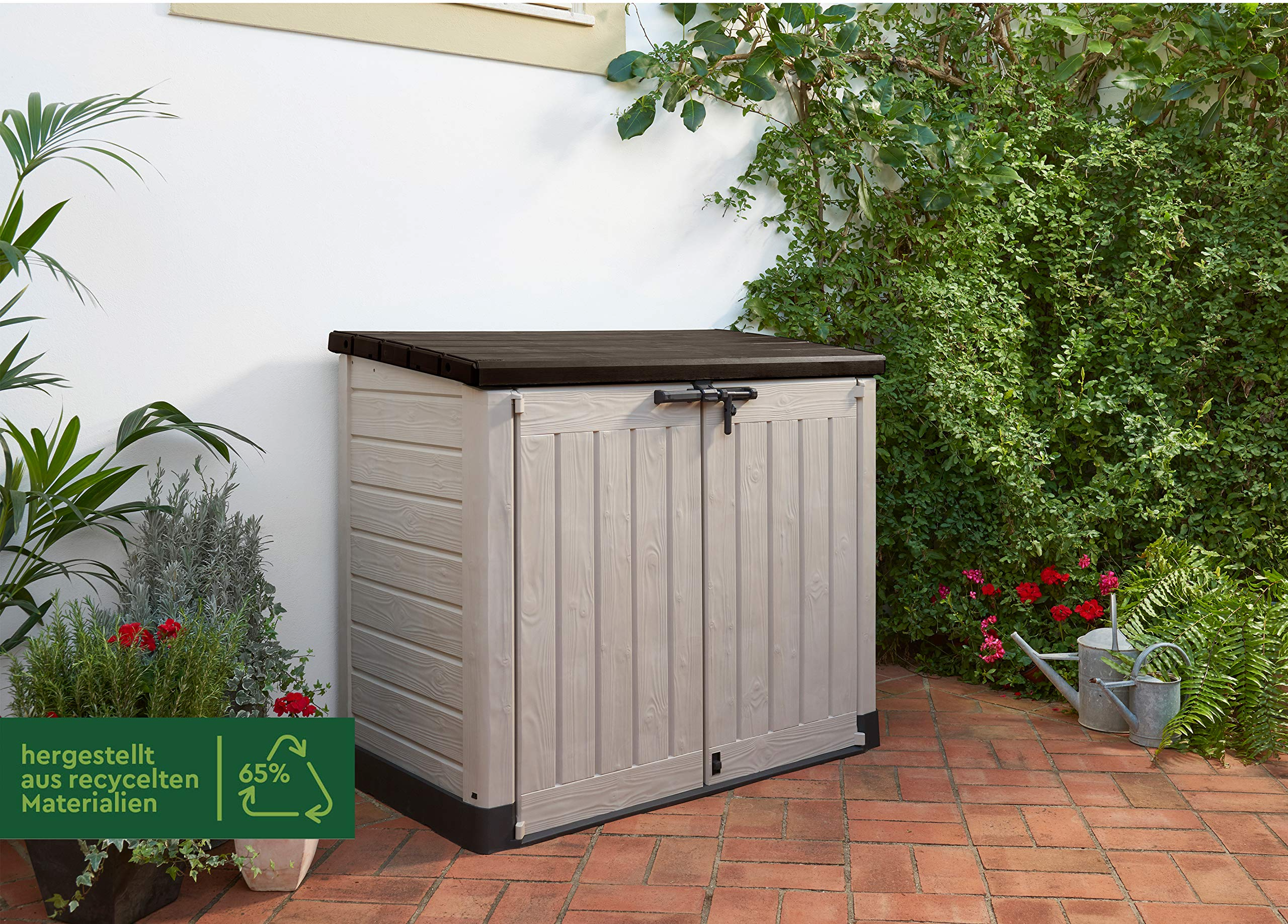 Plastic Storage Unit Box Garden Sheds Wheelie Bins for Tools
