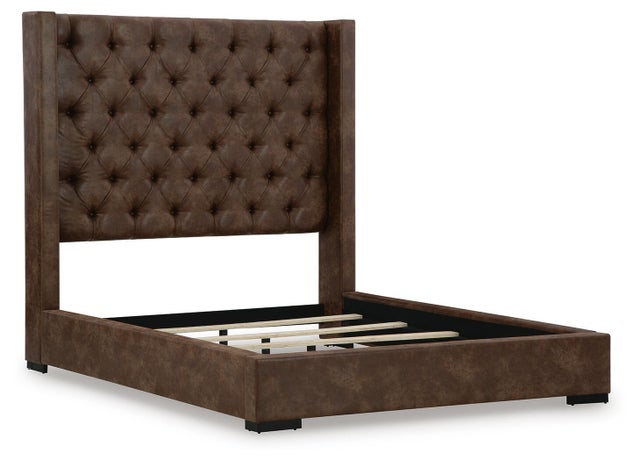 Steenlage Faux Leather Upholstered Bed