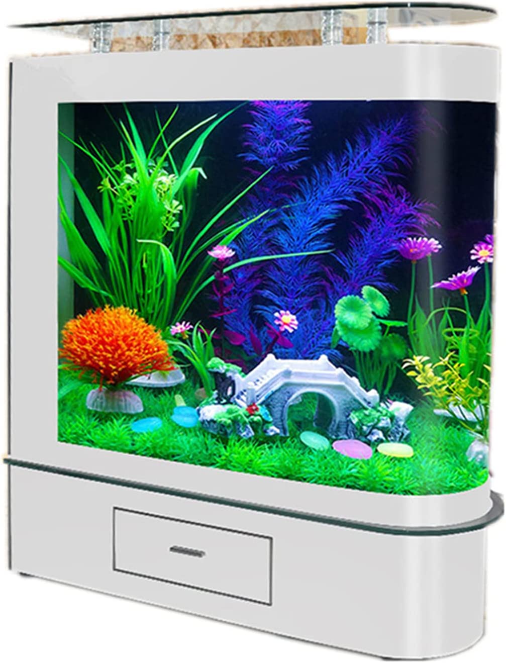 Round Head Living Room Desktop Glass Fish Tank