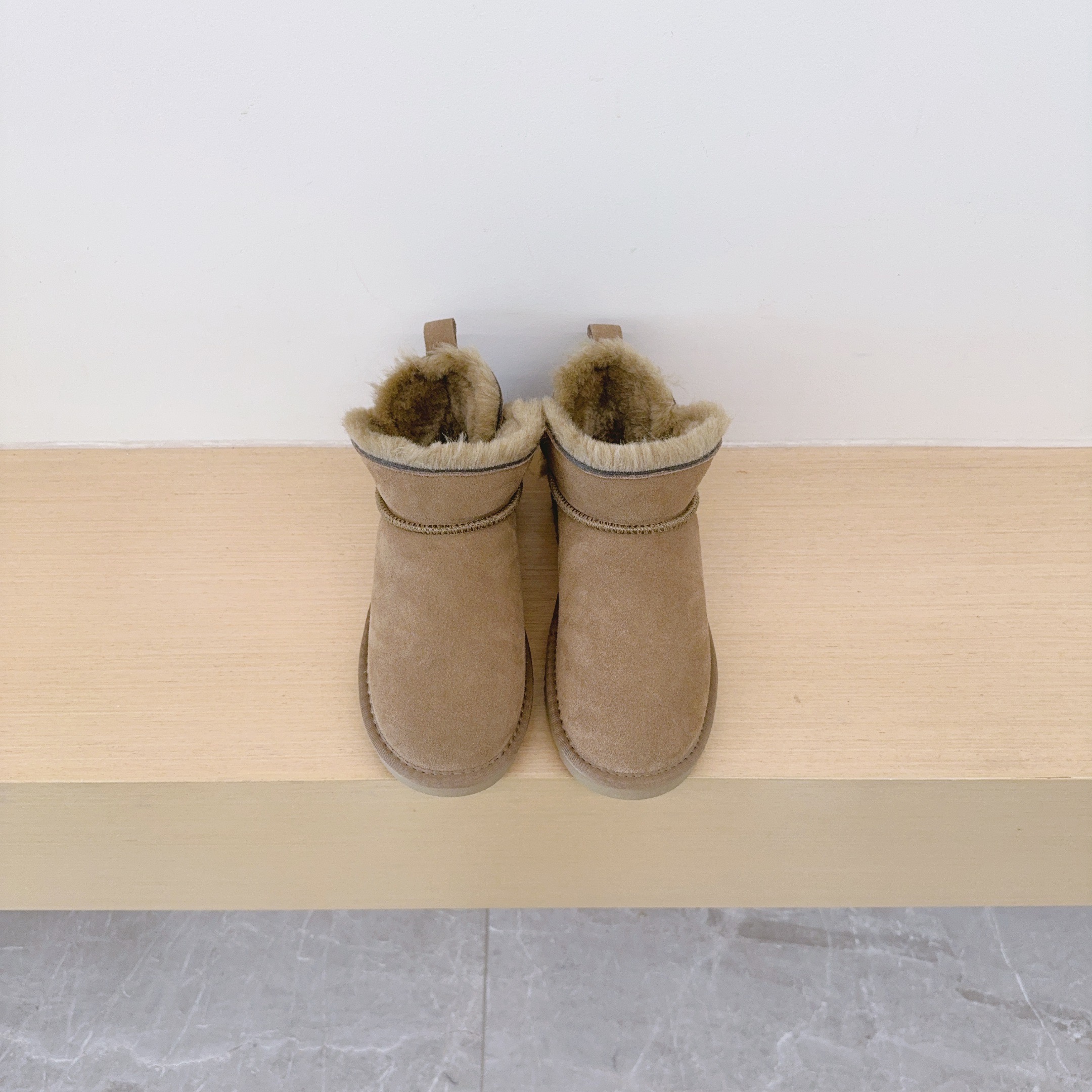 Fur Trim Ankle Boots