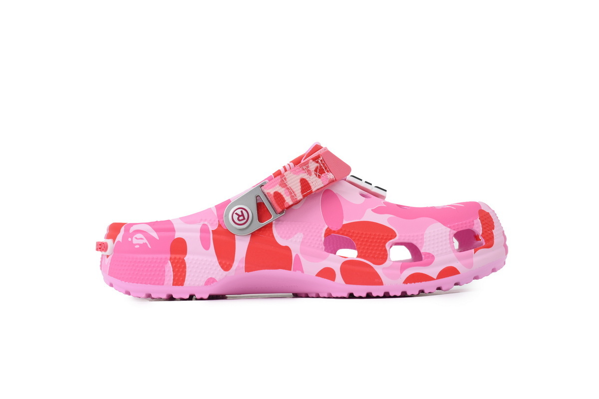 A Bathing Ape BAPE x Crocs Classic Clog ABC Camo Pink