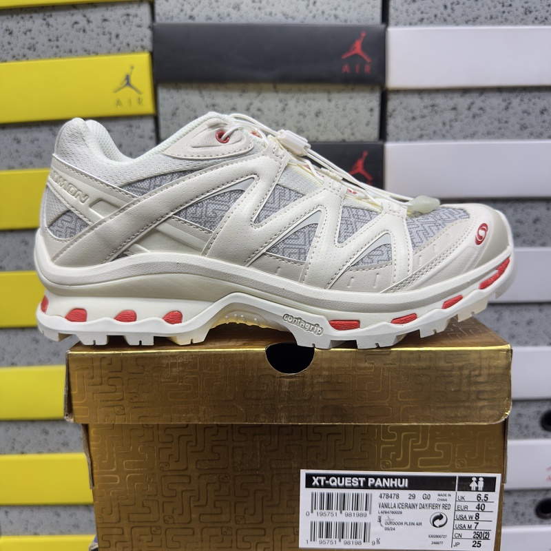 Salomon XT-Q Gray Red Sneakers