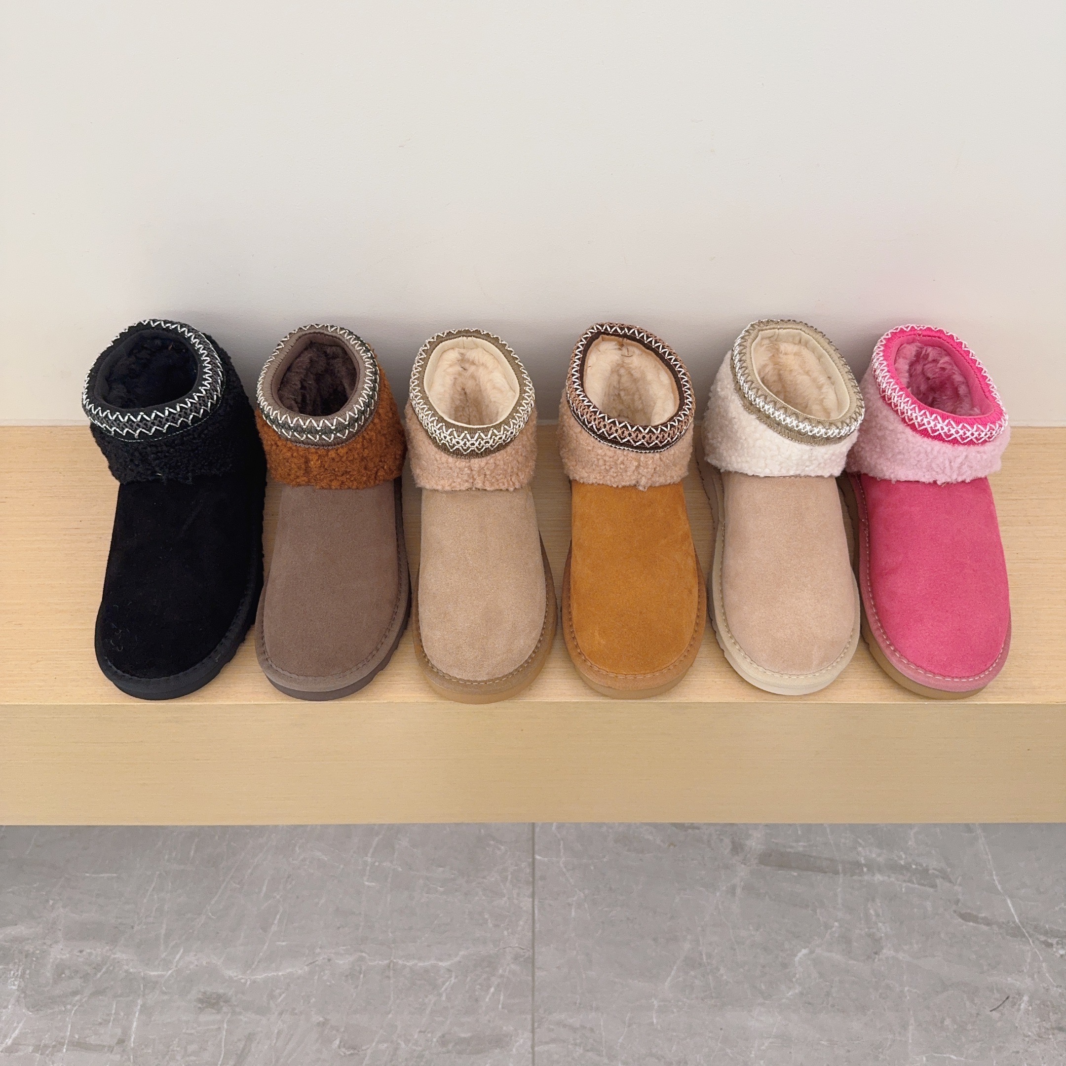 Teddy Suede Ankle Boots