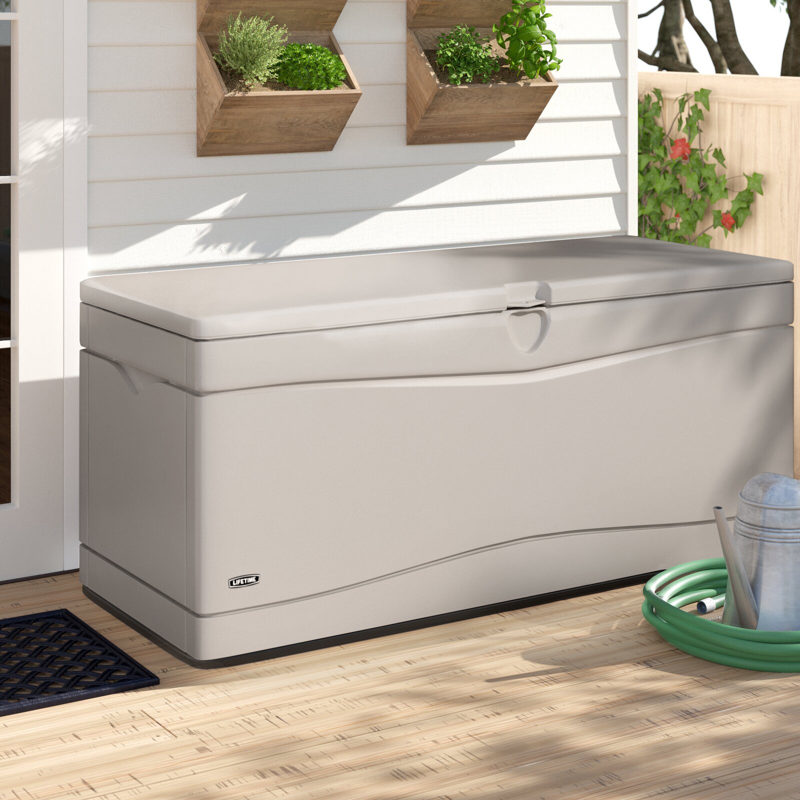 Lifetime 130 Gallons Gallon Water Resistant Plastic Lockable