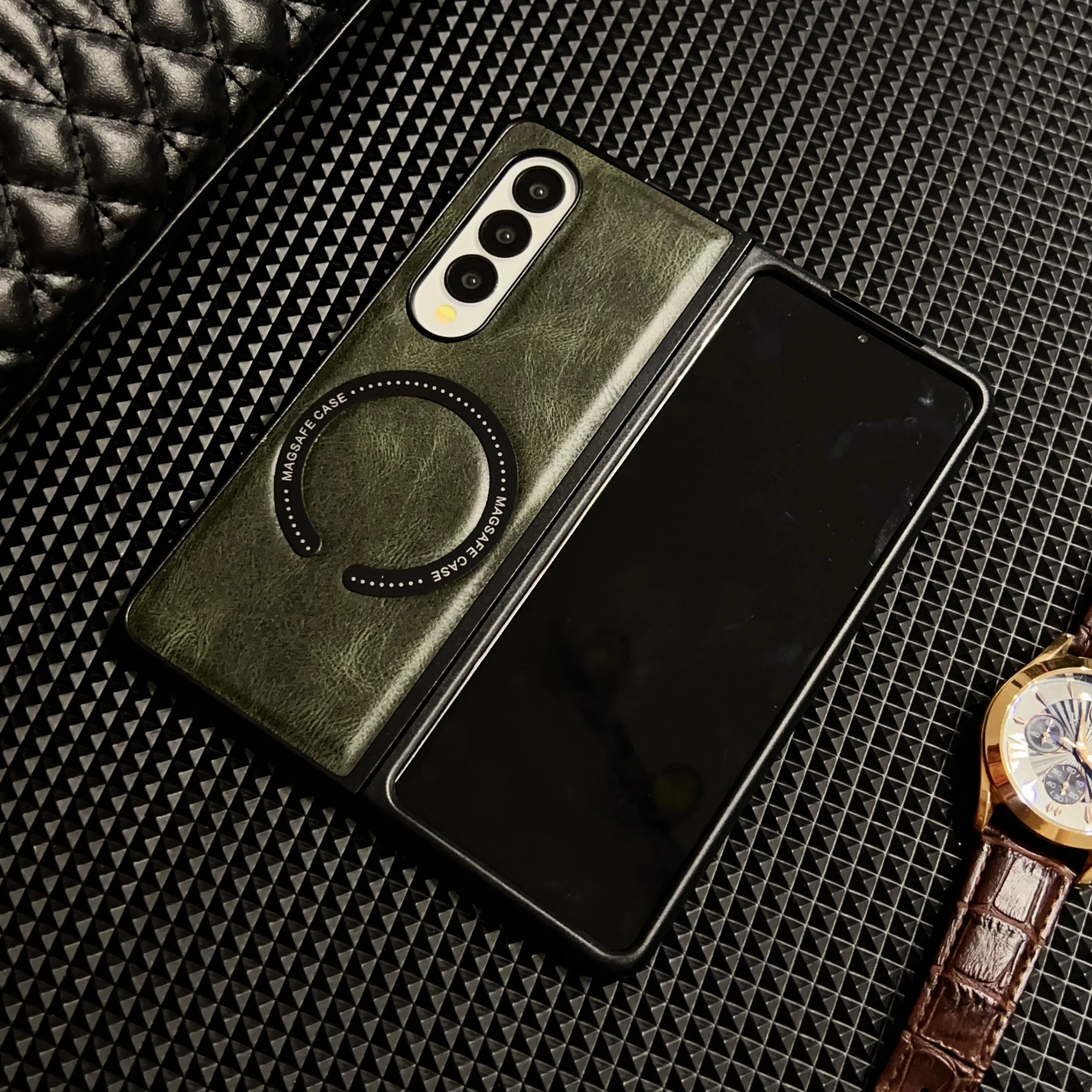 Galaxy Z Fold 4 Protective Case Magnetic - back view