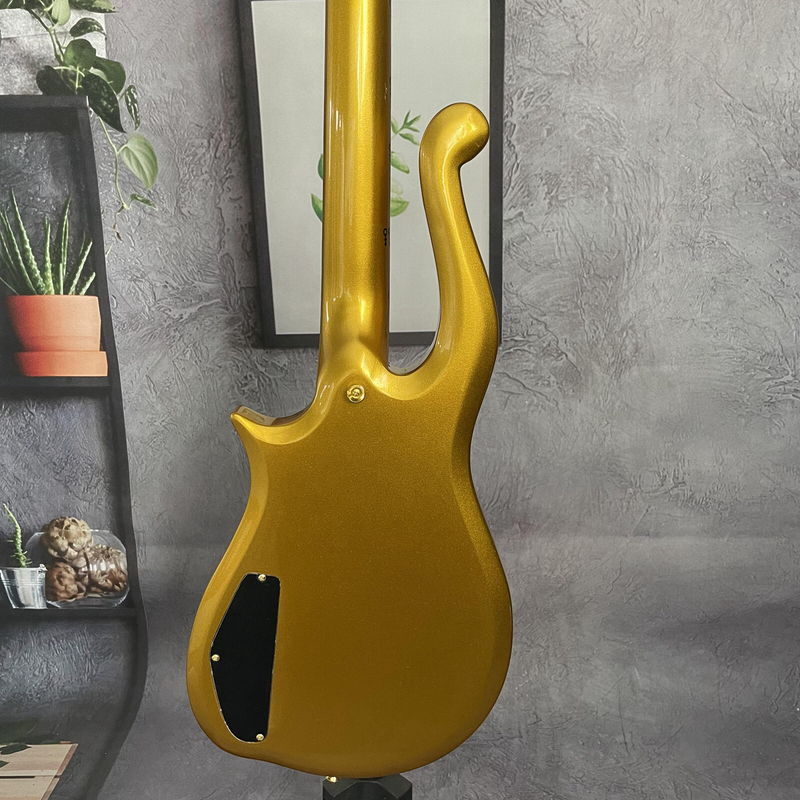 Prince Cloud Metallic Gold Body Electric Guitar SH Pickups 6 strings Top