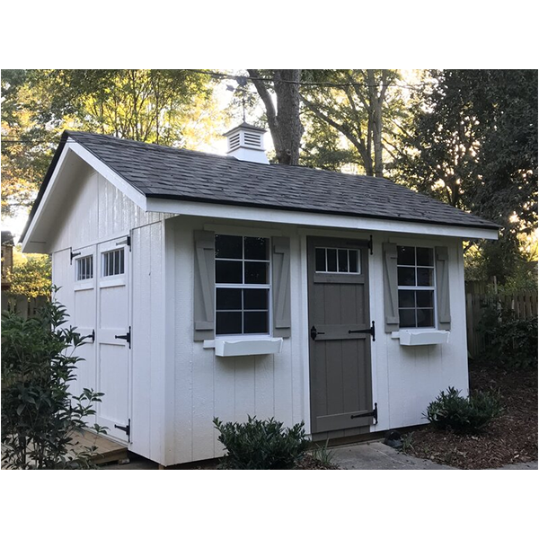 10'x12' Resin Storage Shed with Shutters
