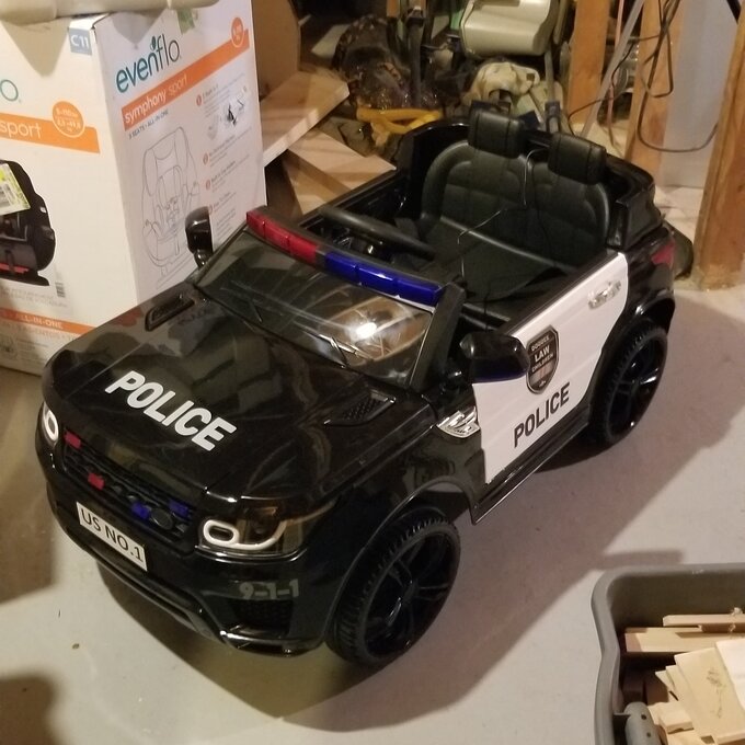 12V Kids Ride on Police Car with Remote Control