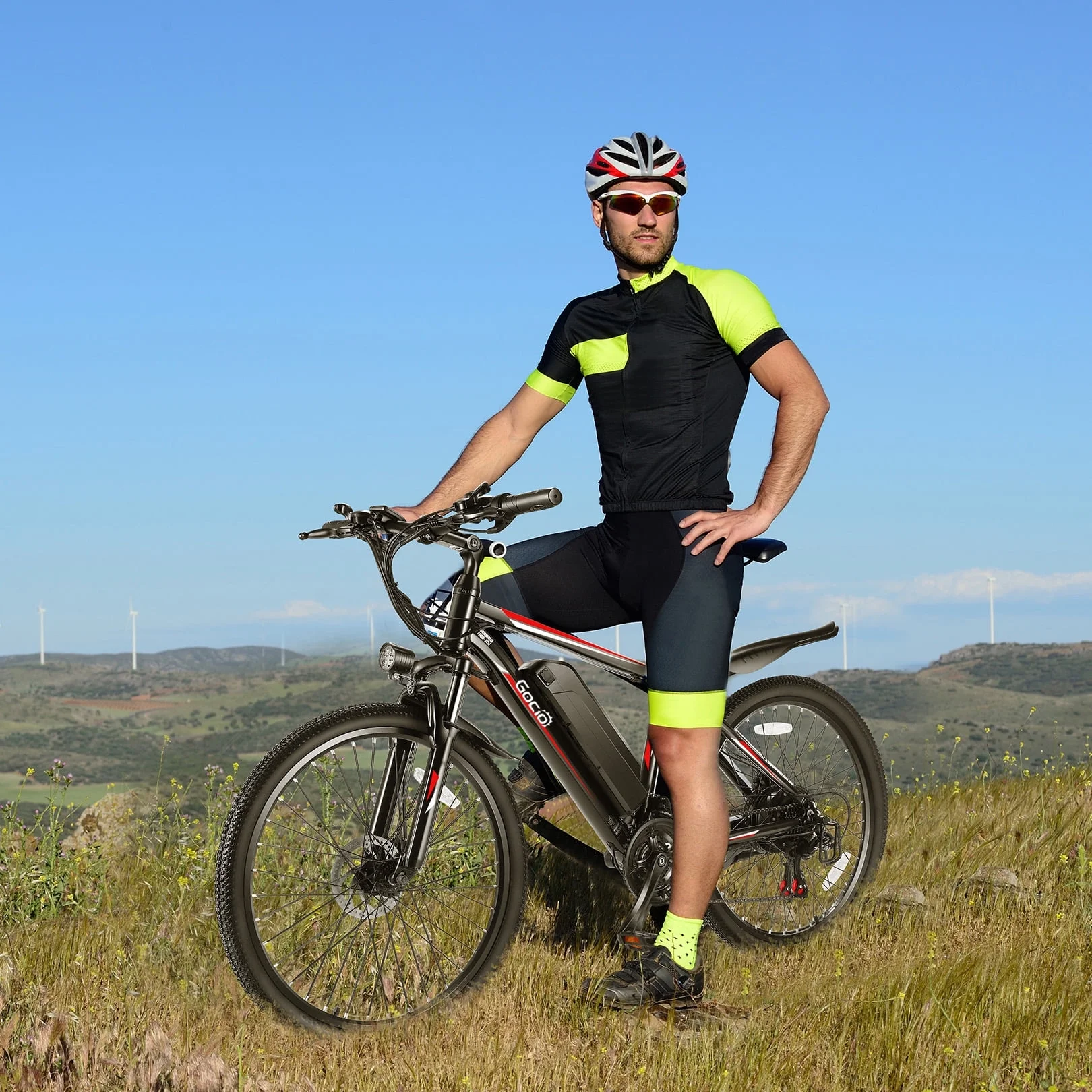 Gocio 26in Electric Mountain Bike, 500W, 48V 375Wh, 21-Speed