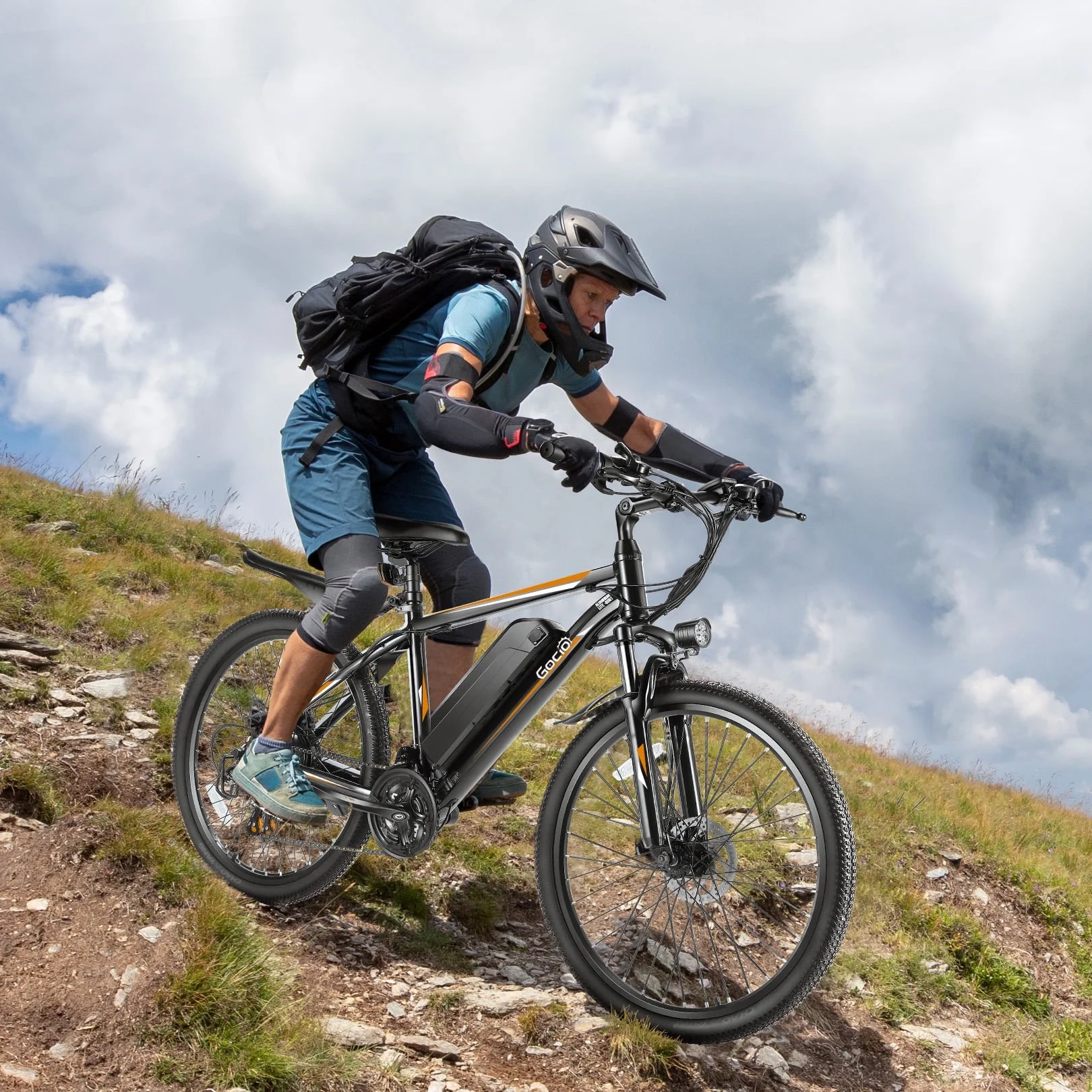 Gocio 26in Electric Mountain Bike, 500W, 48V 375Wh, 21-Speed