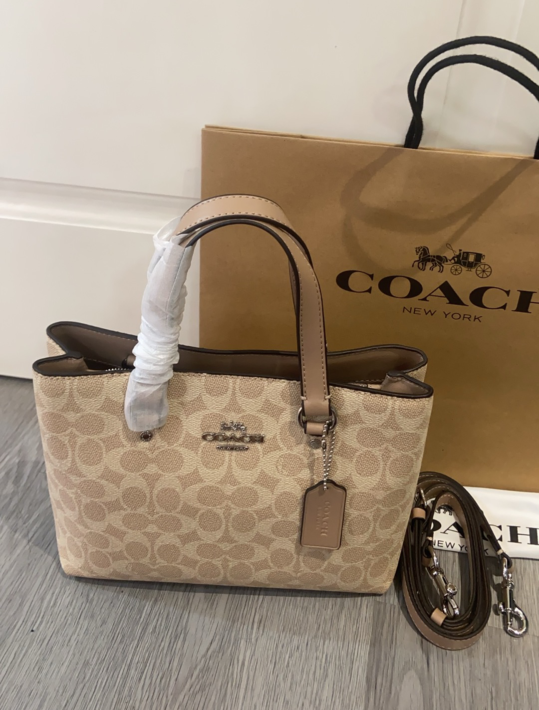 Coach Mollie Tote 25 In Signature Canvas