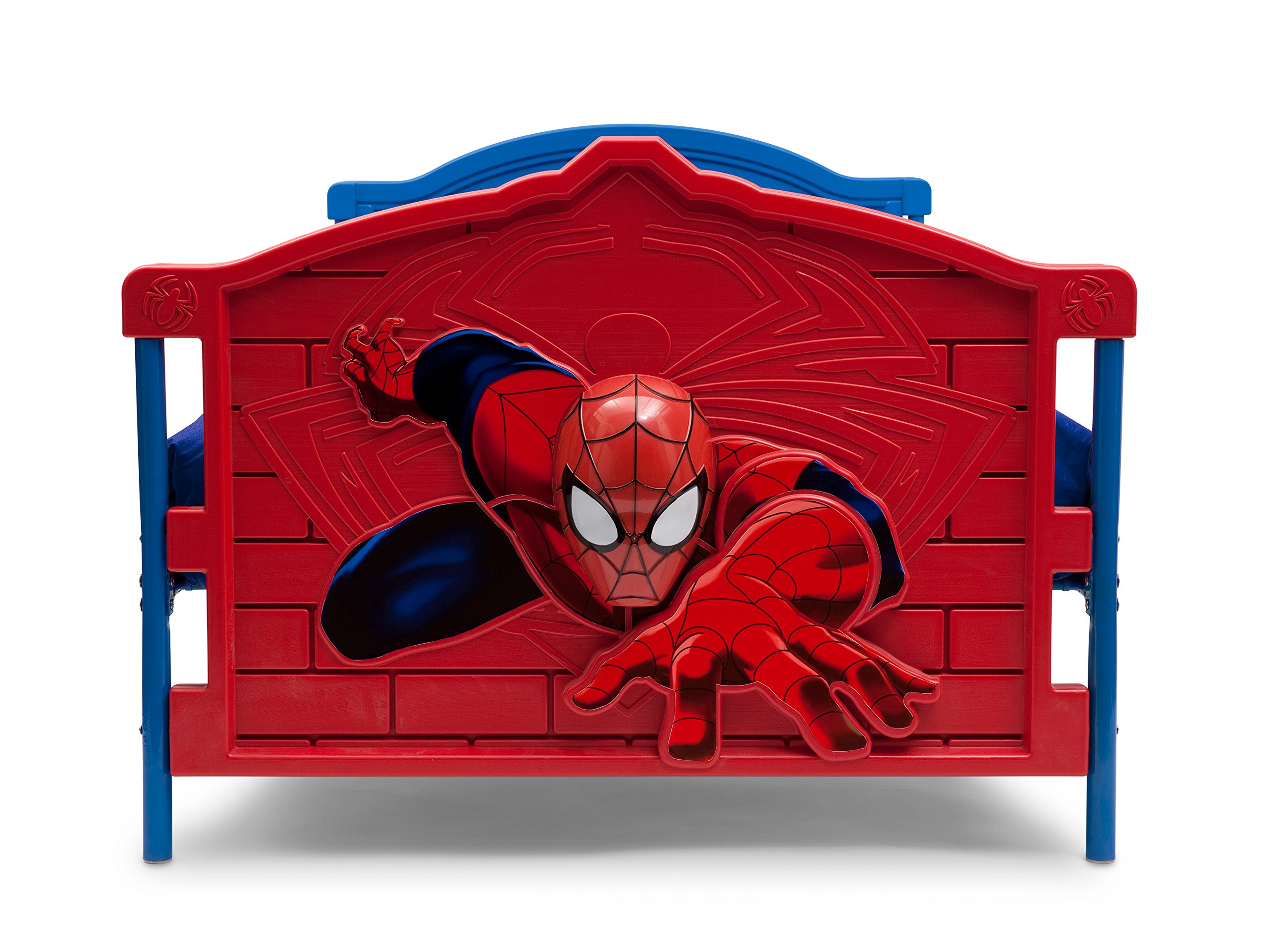 Marvel Spider-Man Plastic 3D-Footboard Twin Bed by Delta Children
