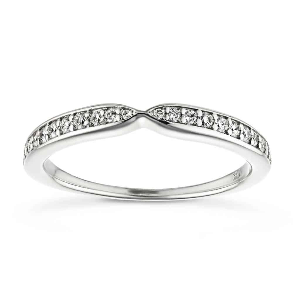 Valery 1/6 ctw Round Lab Grown Diamond Channel Set Curved Band