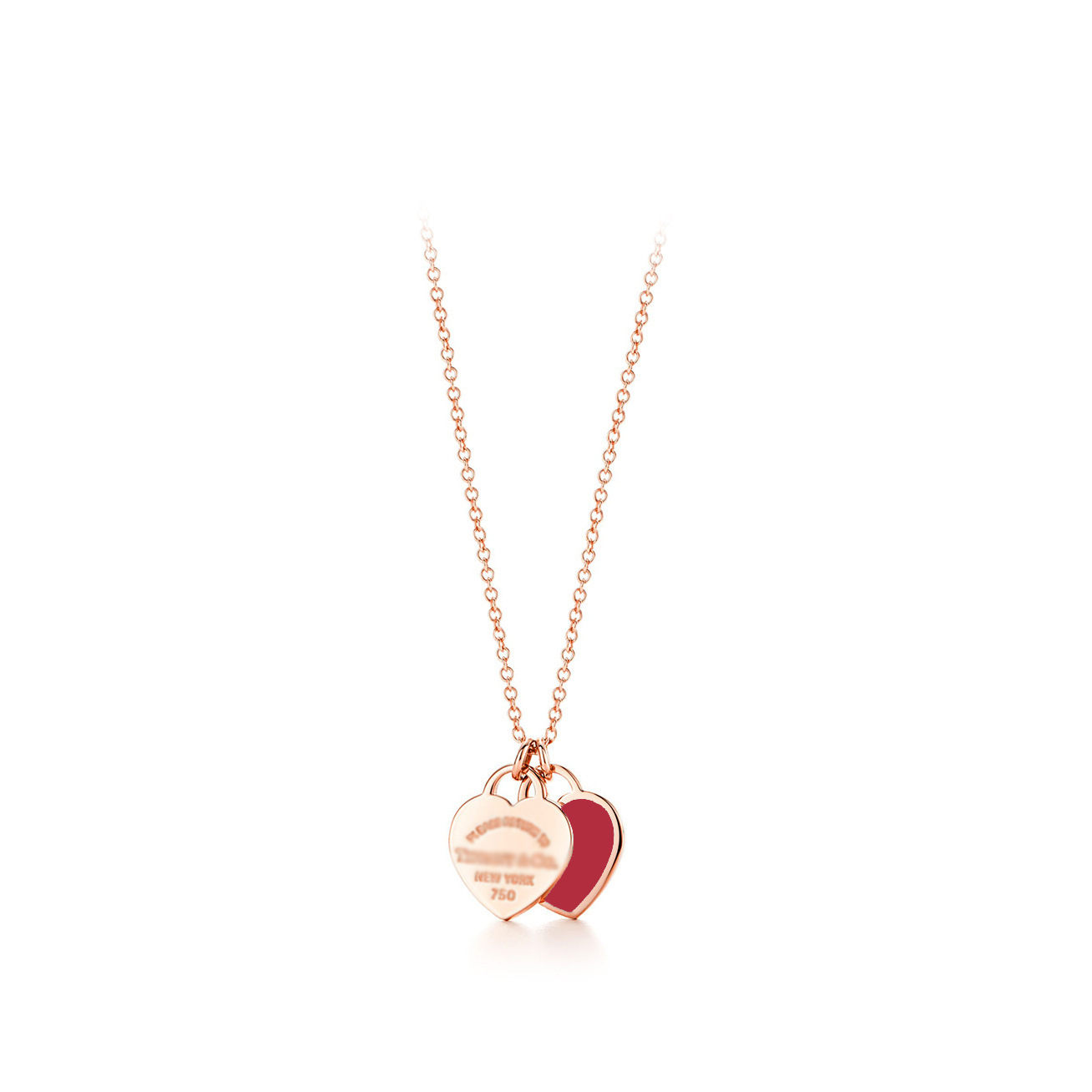 Tiffany & Co. Return to Tiffany Double Heart Tag Pendant 2