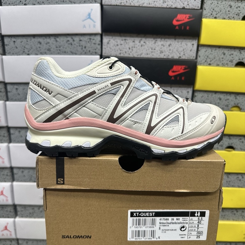 Salomon XT-Q White Champagne Sneakers