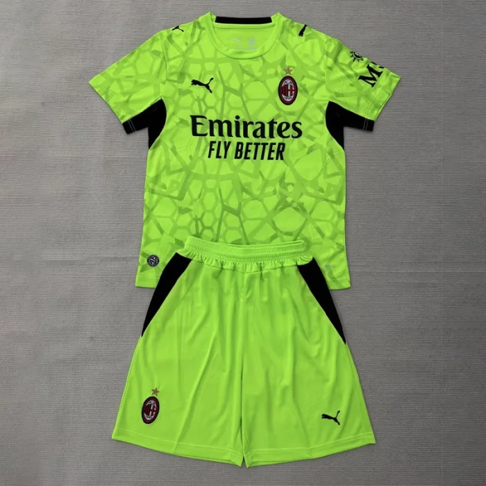 Kids AC Milan Green Goalkeeper Suit 26/27