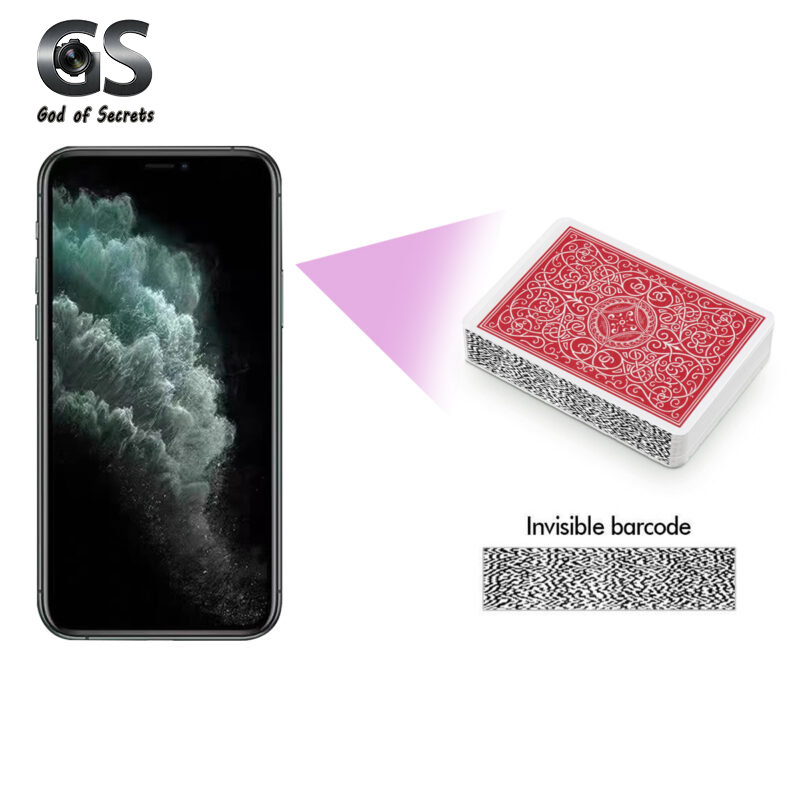 iPhone 11Pro CVK 600 Poker Hand Winner Analyzer for Barcode Marked Decks
