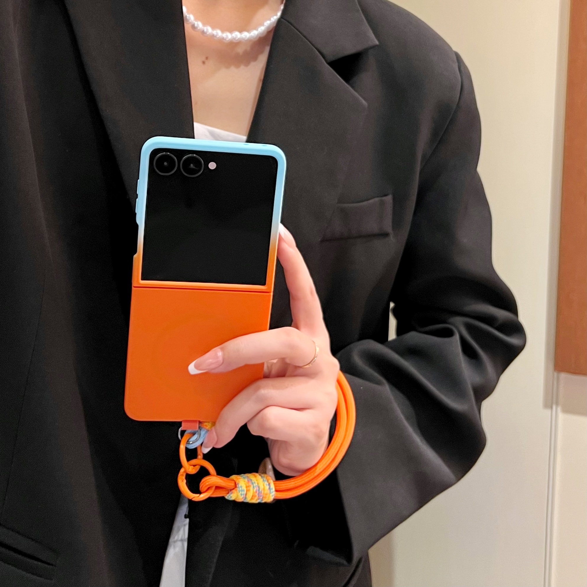 Galaxy Z Flip 3 Protective Case Magnetic - back view