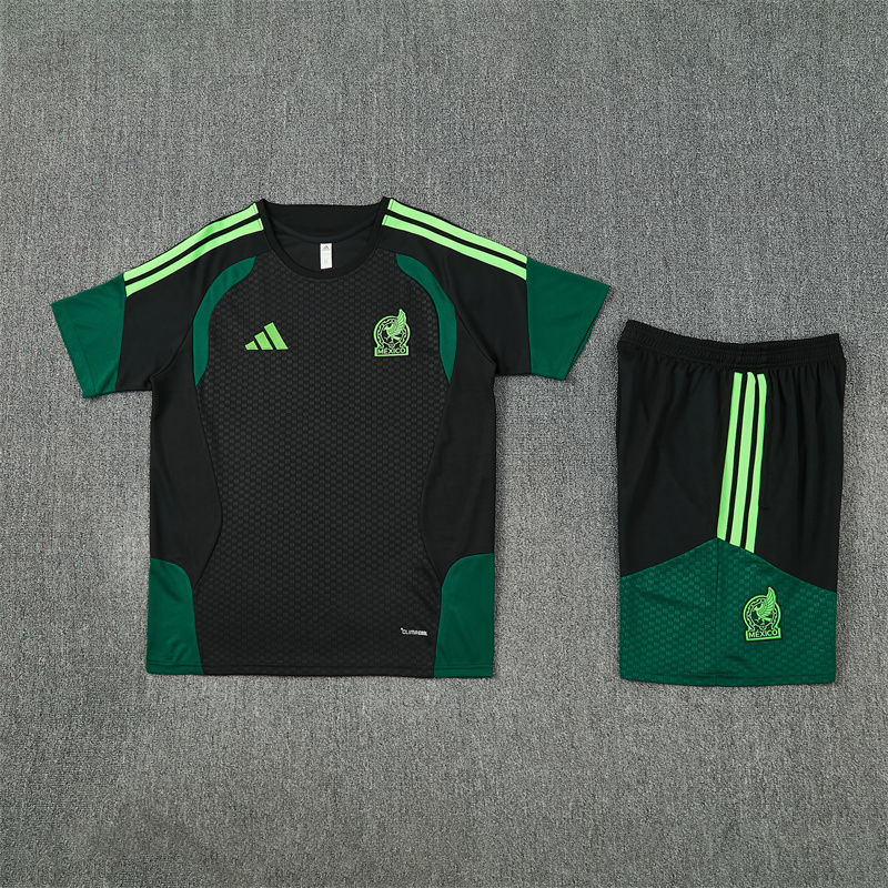 Short Sleeves Mexico 2026/27 Training Suit Black
